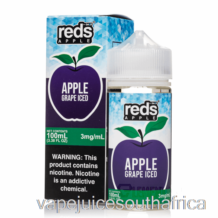 Vape Pods Iced Grape - Reds Apple E-Juice - 7 Daze - 100Ml 0Mg